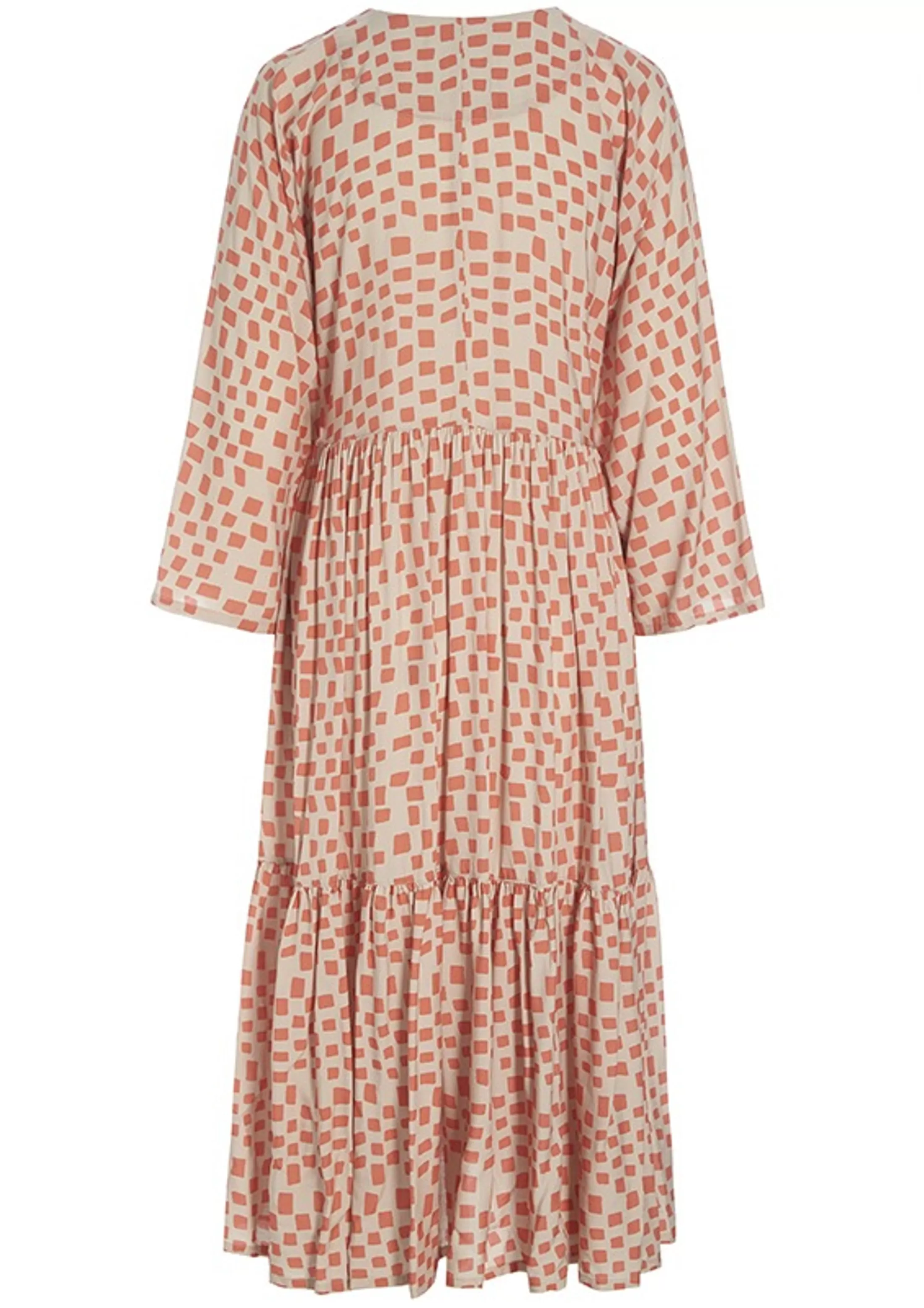 domino_fsc_vid_kjole_6-1.webp Kjoler<BITTE KAI RAND Domino Fsc Vid Kjole Lily White/Black Domino | Shell/Coral Domino | Colour Dream