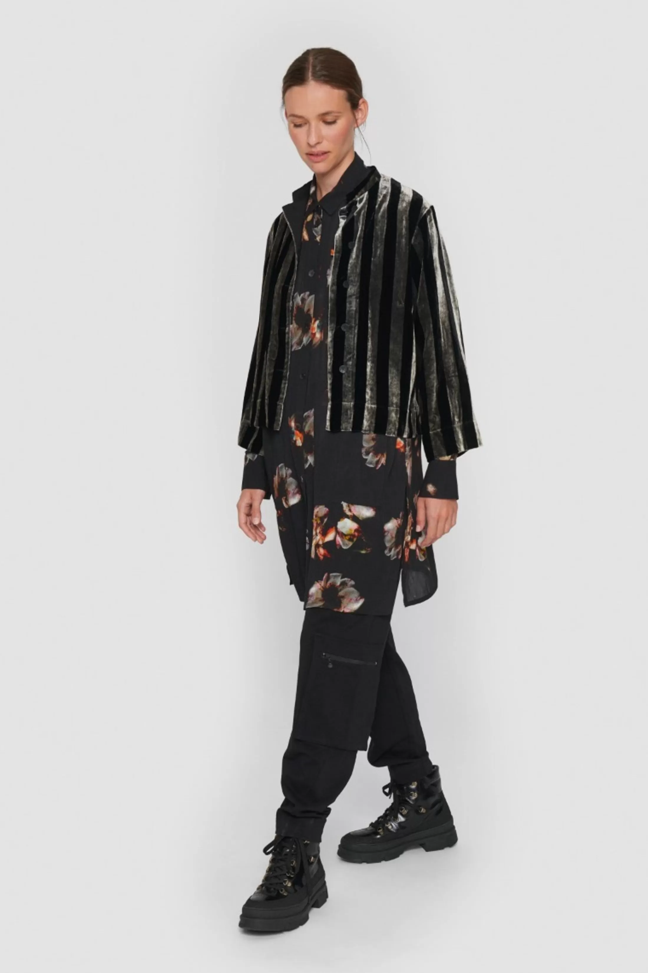 fsc_skjortekjole_3-3.webp Kjoler<BITTE KAI RAND Fsc Skjortekjole Soft Colour Block