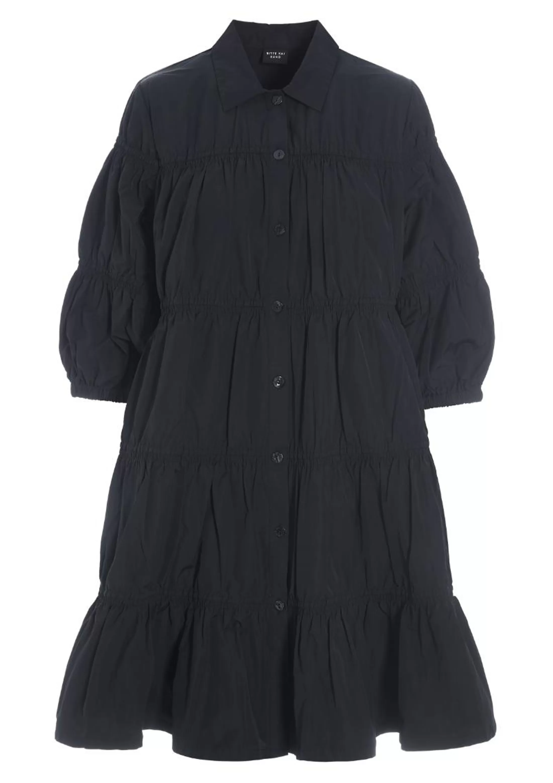 fukkura_poplin_kjole_4-1.webp Kjoler<BITTE KAI RAND Fukkura Poplin Kjole Black | Flamingo