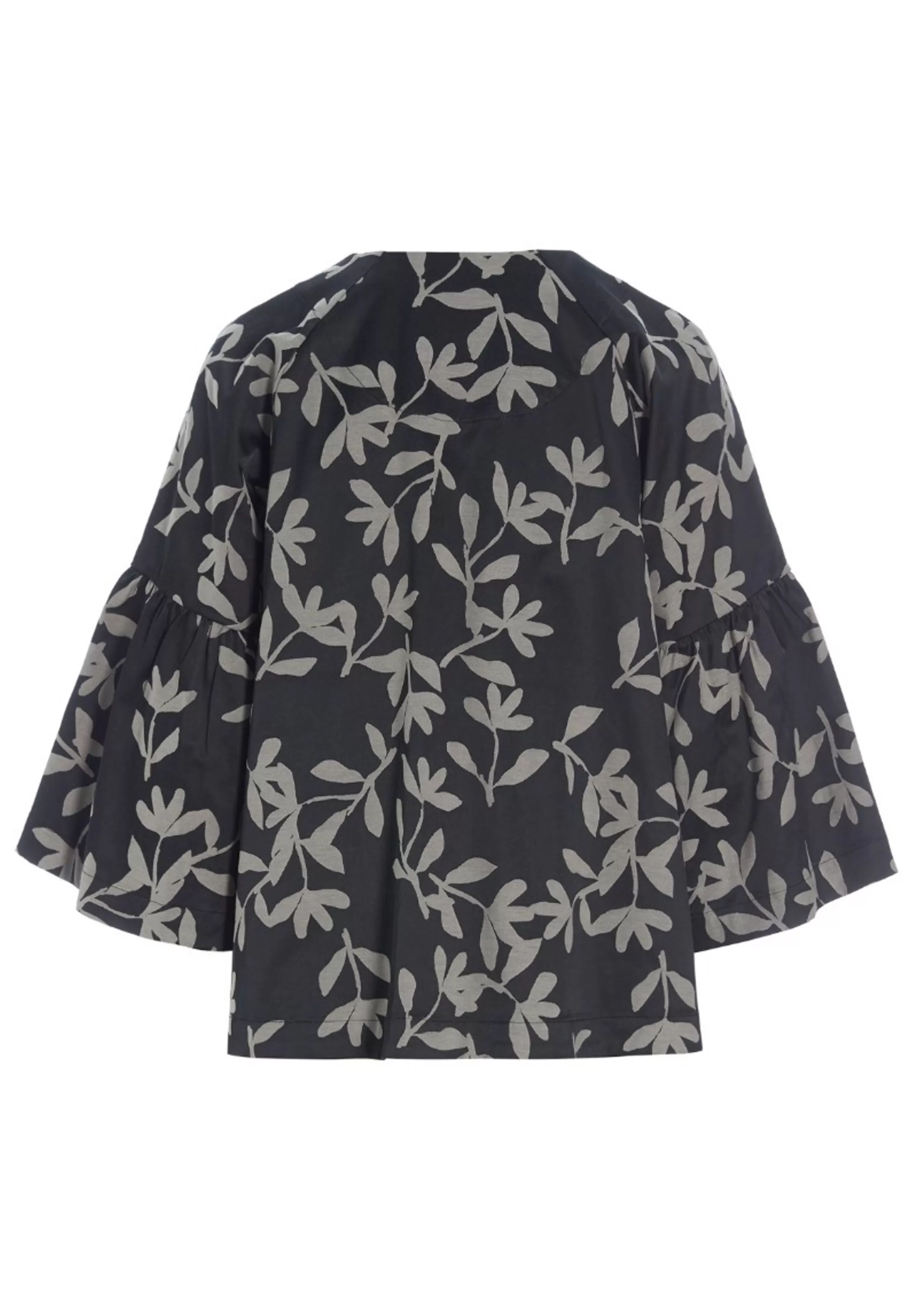 lazy_linen_jakke_4-2.webp Jakker & Blazere<BITTE KAI RAND Lazy Linen Jakke Black/Ivory Changeant | Caramel Changeant