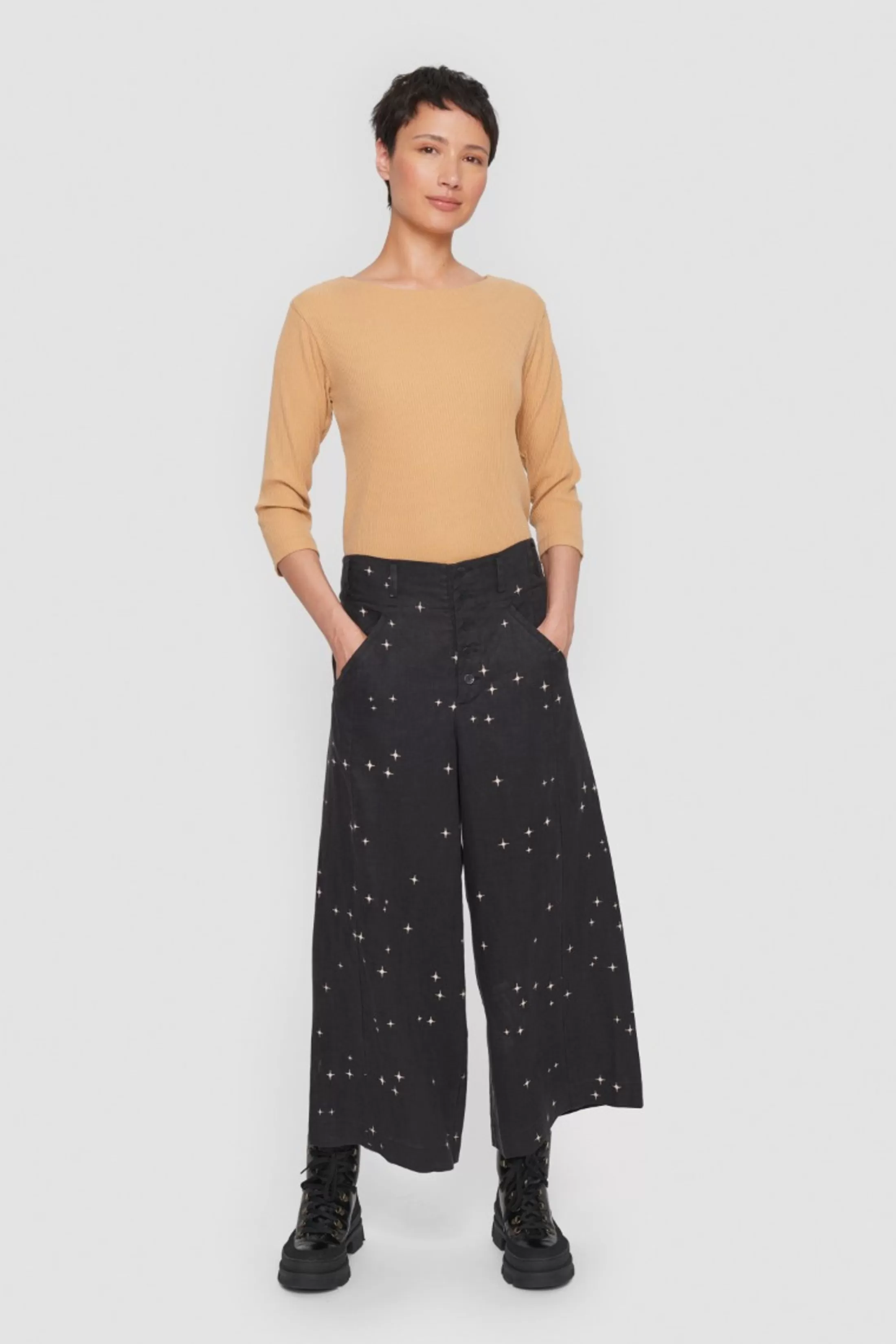 Bukser<BITTE KAI RAND Magic Stretch Culotte Bukser Black | Toffee