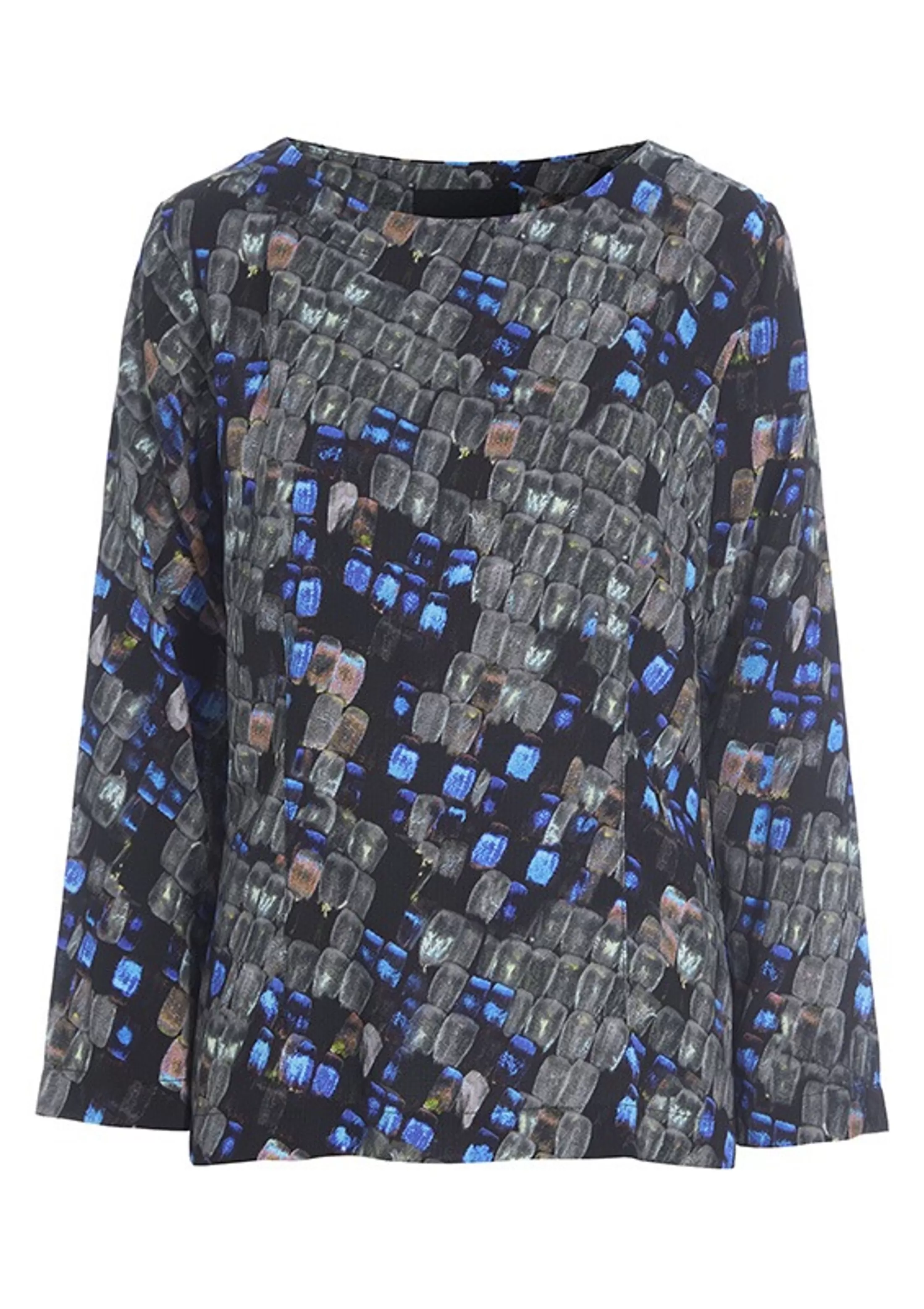 wakasu_wool_blend_asymmetrisk_bluse_3-1.webp Bluser<BITTE KAI RAND Wakasu Wool Blend Asymmetrisk Bluse Black | Metal Melange | Vibrant Green | Caramel