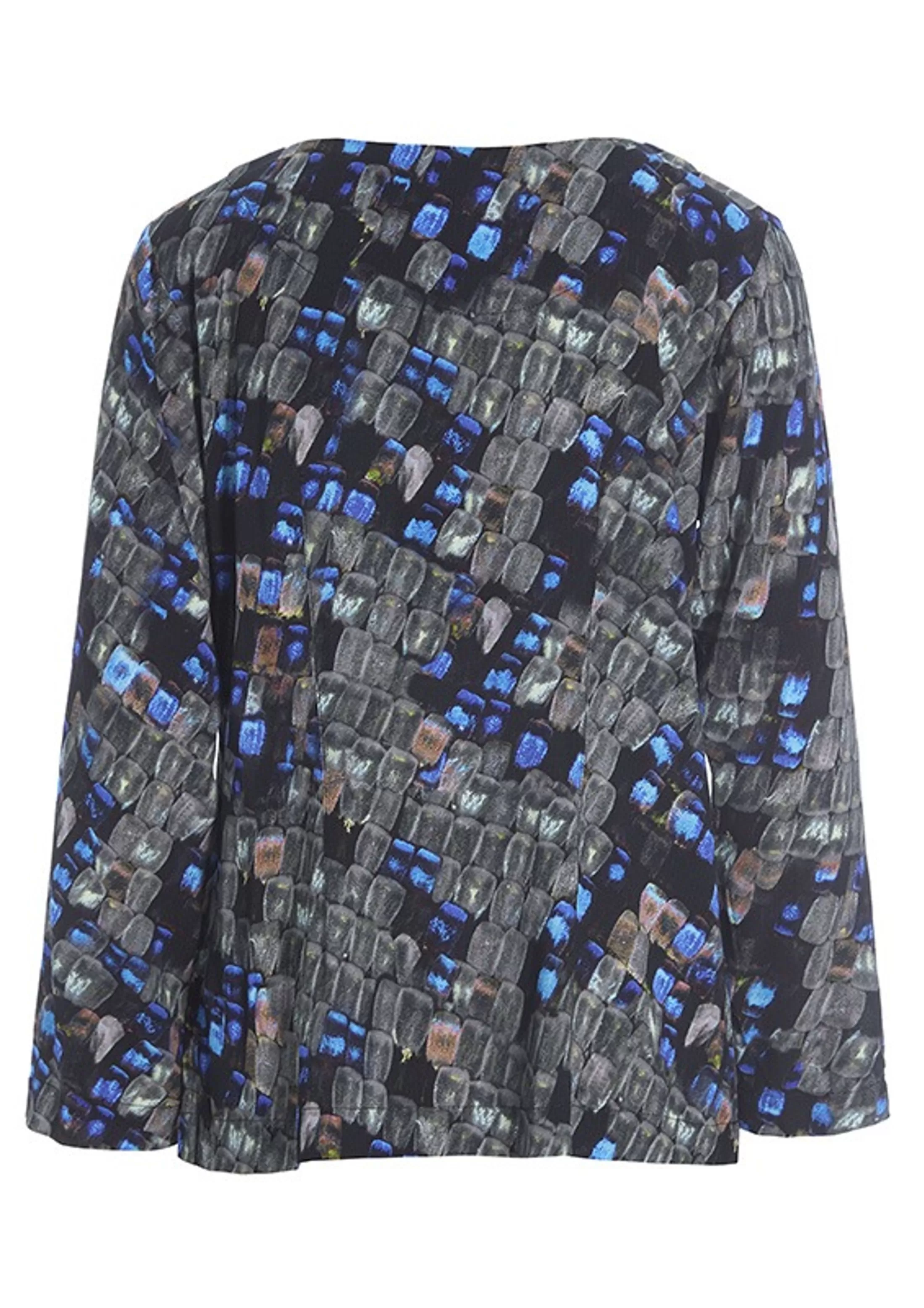 wakasu_wool_blend_asymmetrisk_bluse_4-1.webp Bluser<BITTE KAI RAND Wakasu Wool Blend Asymmetrisk Bluse Black | Metal Melange | Vibrant Green | Caramel