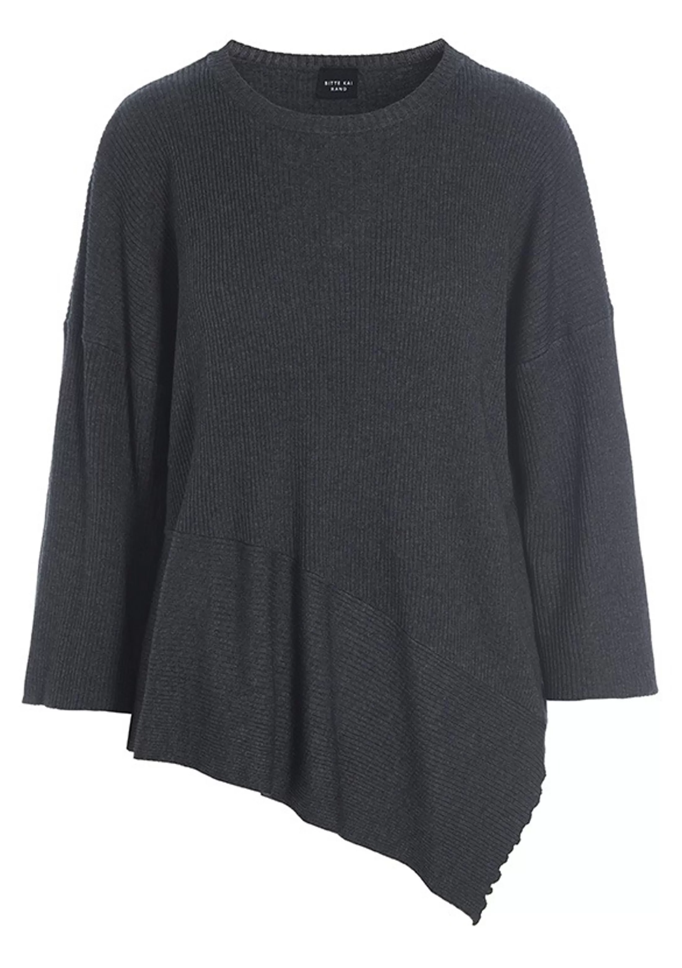 wakasu_wool_blend_asymmetrisk_bluse_5-1.webp Bluser<BITTE KAI RAND Wakasu Wool Blend Asymmetrisk Bluse Black | Metal Melange | Vibrant Green | Caramel