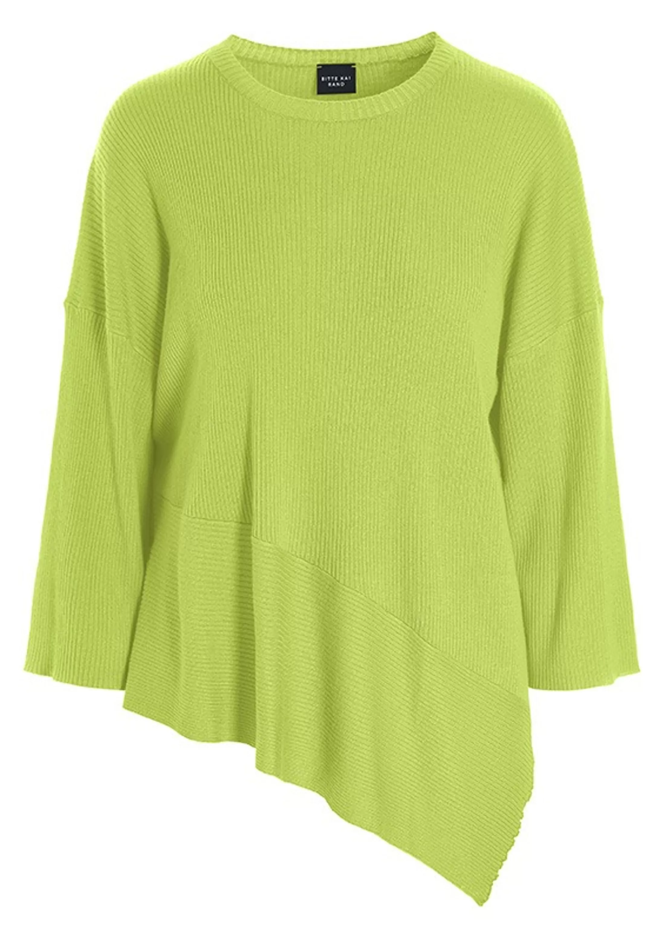 wakasu_wool_blend_asymmetrisk_bluse_6-1.webp Bluser<BITTE KAI RAND Wakasu Wool Blend Asymmetrisk Bluse Black | Metal Melange | Vibrant Green | Caramel